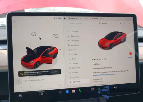 2023 Tesla Model 3 Rear-Wheel Drive из США, поврежденный, VIN 5YJ3E1EA3PF703996